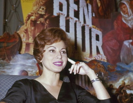 Haya Harareet at a press conference for Ben Hur, Wilko AGM Bergmans/Spaarnestad Photo, 1960. Nationaal Archief. Public Domain.