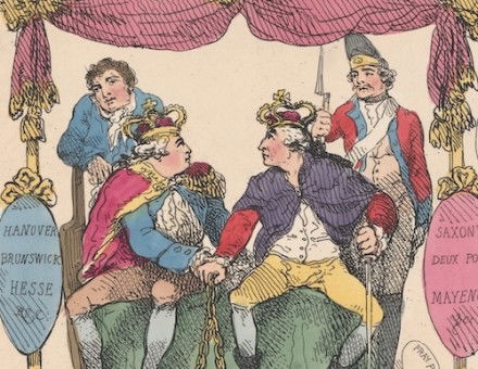 Sketch of Politicks in Europe, showing George III and Freferick the Great of Prussia, 10 February 1786. Metropolitan Museum of Art. Public Domain.
