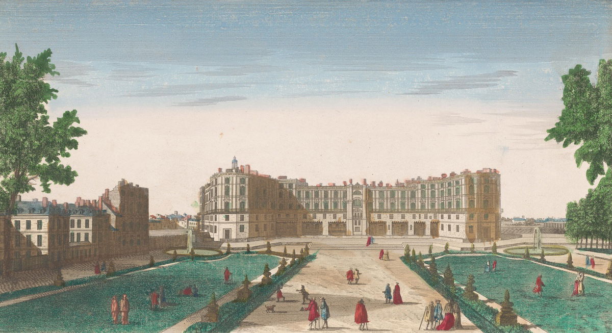 ‘View of the Château de Saint-Germain-en-Laye’, 18th-century engraving. Rijksmuseum. Public Domain.