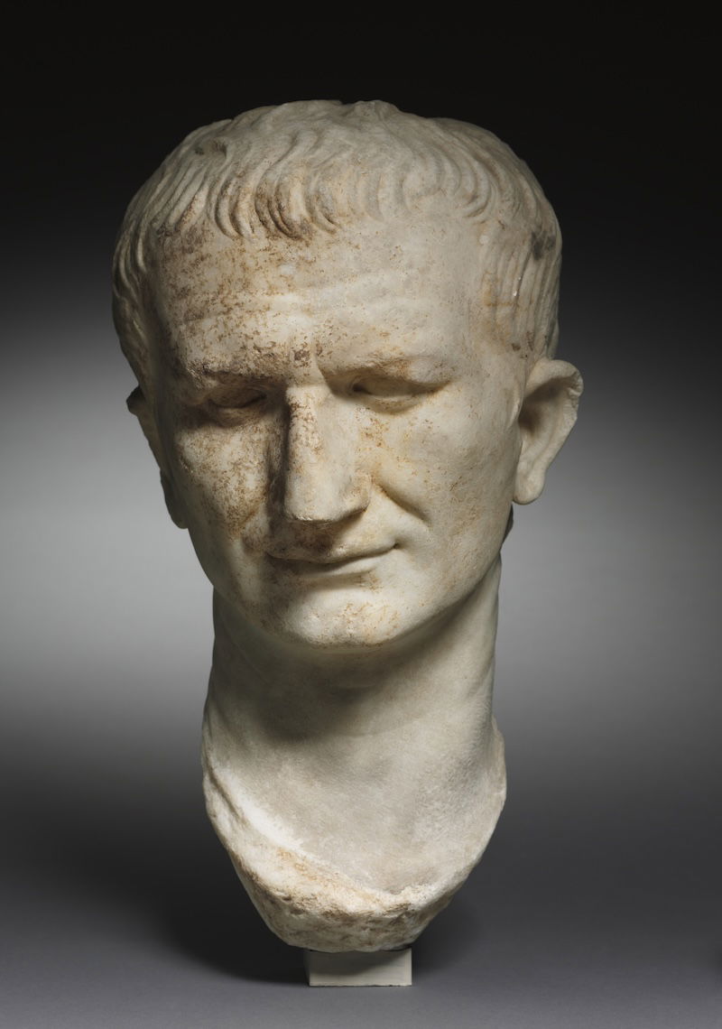 Portrait head of emperor Vespasian, recut from a head of Nero, c.64-79 AD. Cleveland Museum of Art. Public Domain.