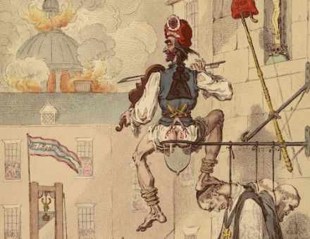 The Zenith of French Glory; The Pinnacle of Liberty, James Gillray, 1793. Musée Carnavalet, Histoire de Paris. Public Domain.