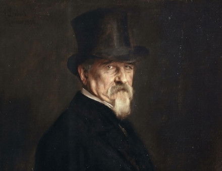 Giovanni Morelli, by Franz von Lenbach, 1886. Heritage Image Partnership/Alamy Stock Photo.