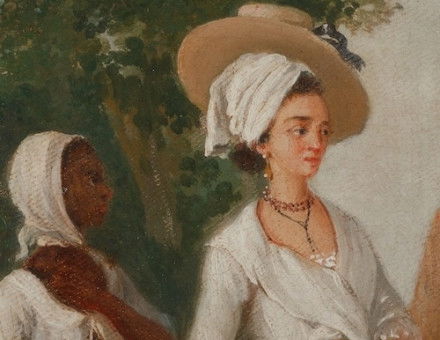 Planter and his Wife, with a Servant, Agostino Brunias, c.1780. Yale Center for British Art, Paul Mellon Collection. Public Domain.