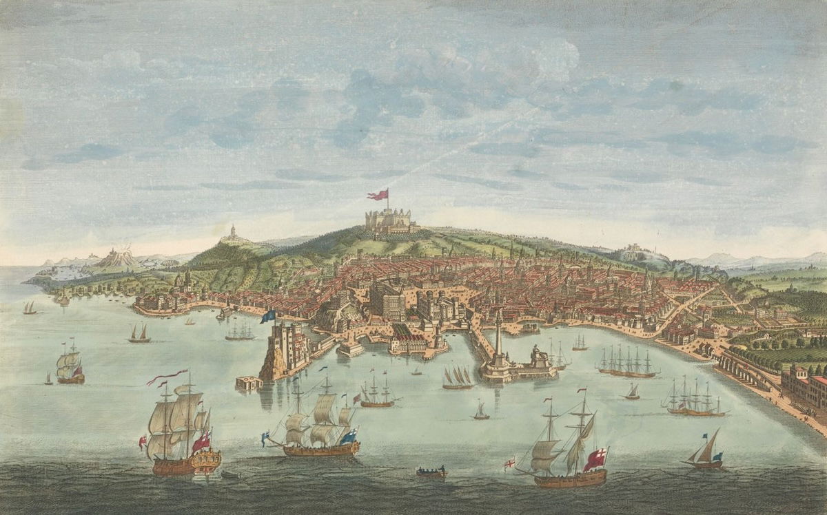 ‘A Perspective View of the City of Naples’, by Thomas Bowles III, 18th century. Yale Center for British Art, Paul Mellon Collection. Public Domain.