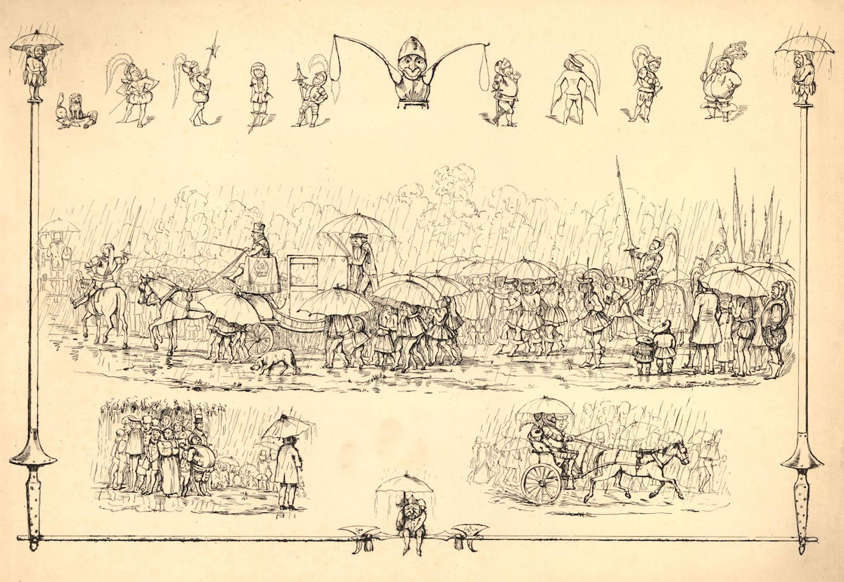 ‘The Tournament, or the Days of Chivalry Revived’, by Richard Doyle, c.1840. Trustees of the British Museum.