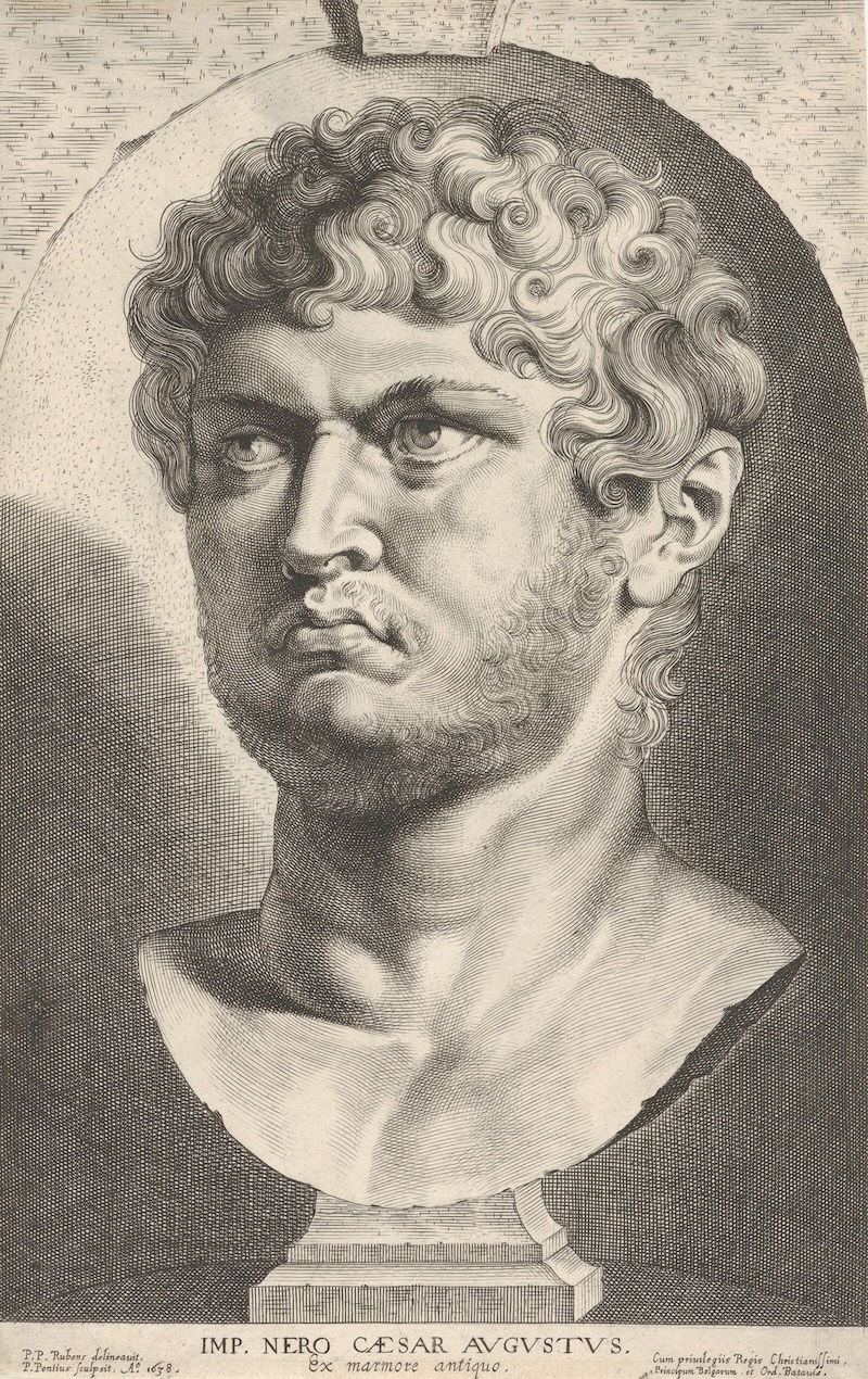 Nero, by Paulus Pontius after Peter Paul Rubens, 1638. Metropolitan Museum of Art. Public Domain.