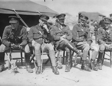 British officers in Constantinople, 10 August 1920. Library of Congress. Public Domain.