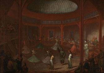 ‘Dancing Dervishes’ by Jean Baptiste Vanmour, c. 1720-1737. Rijksmuseum. Public Domain.