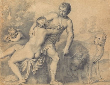 ‘Venus and Adonis’, by Peter Oliver, c. 1631. Yale Center for British Art, Paul Mellon Collection. Public Domain.