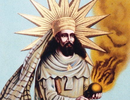  Zoroaster, 19th-century Indian illustration. Heritage Images/TopFoto.