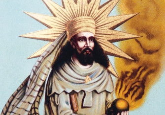  Zoroaster, 19th-century Indian illustration. Heritage Images/TopFoto.